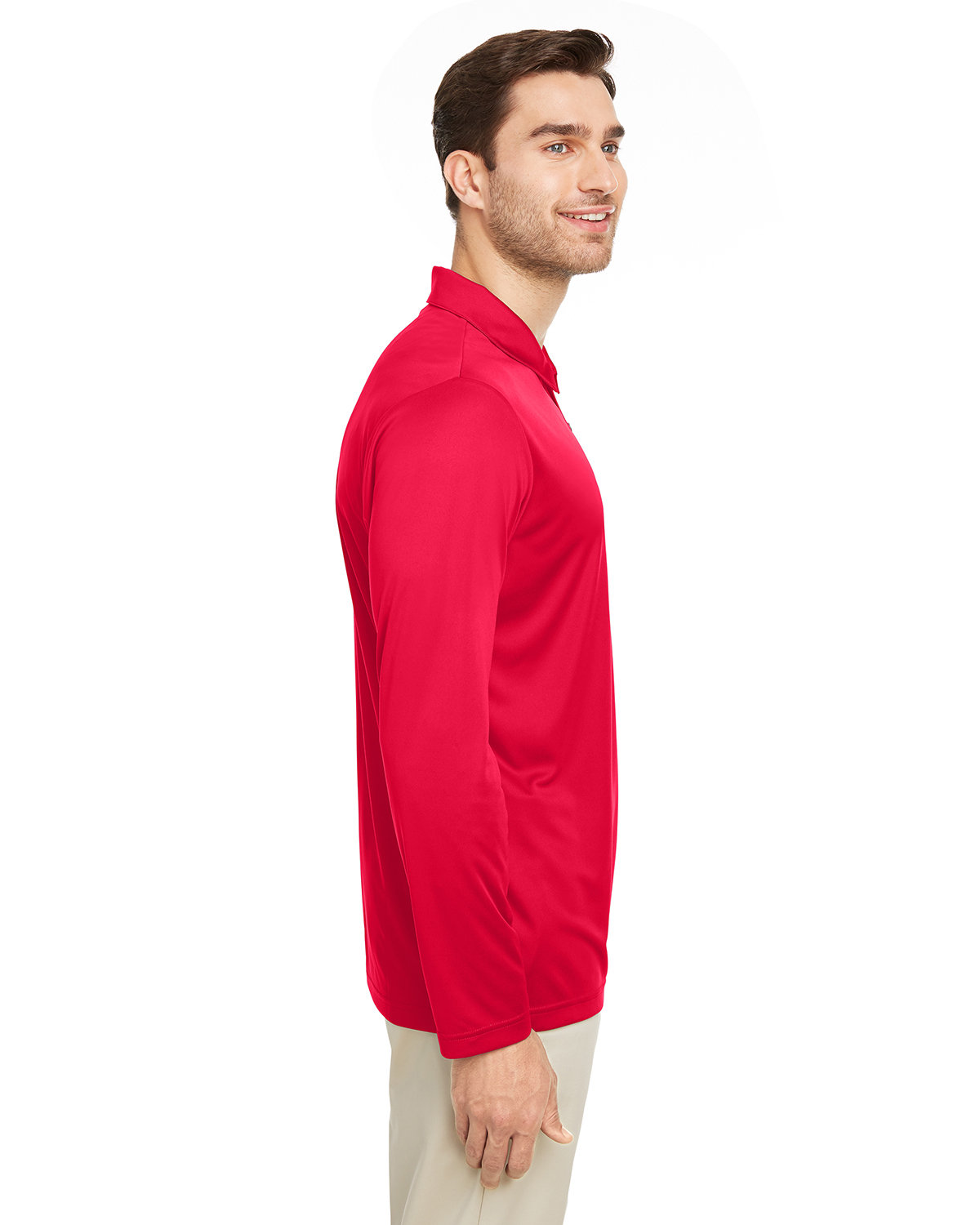 TT51L Team 365 Mens Zone Performance Long Sleeve Polo - Siide Image