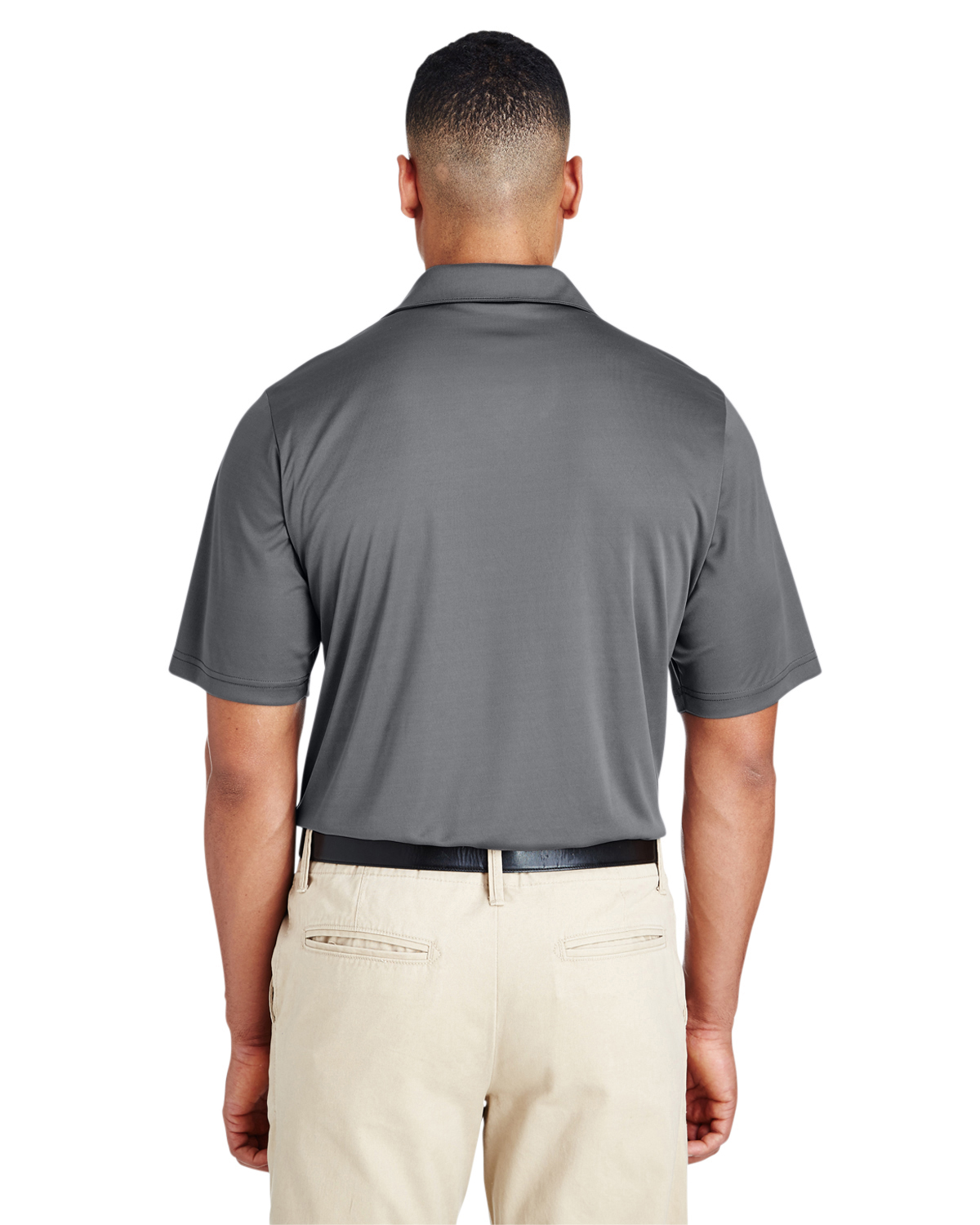TT51T Team 365 Mens Tall Zone Performance Polo - Back Image