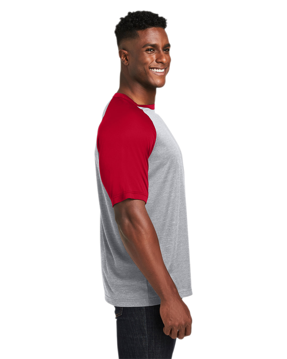 TT62 Team 365 Unisex Zone Colorblock Raglan T-Shirt - Siide Image