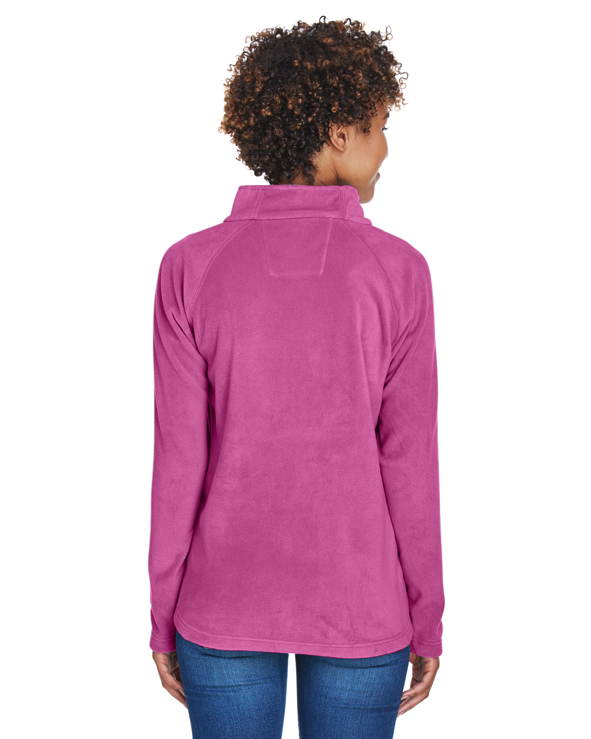 TT90W Team 365 Ladies Campus Microfleece Jacket - Back Image