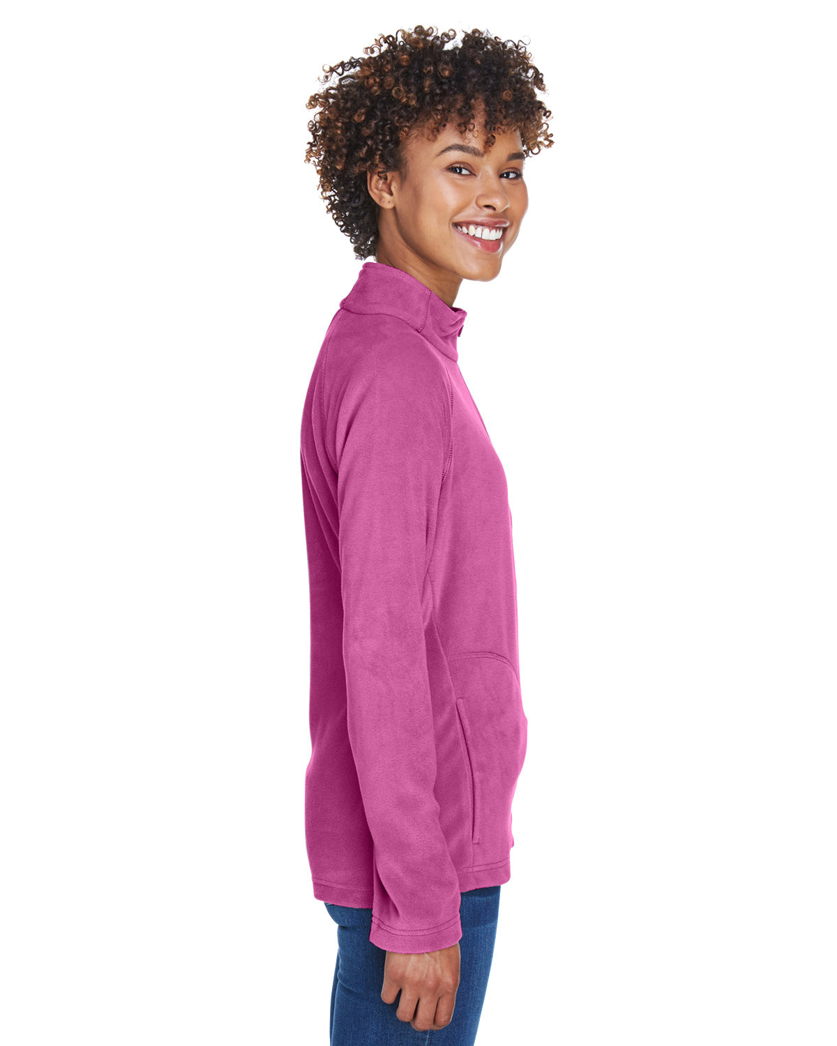 TT90W Team 365 Ladies Campus Microfleece Jacket - Siide Image