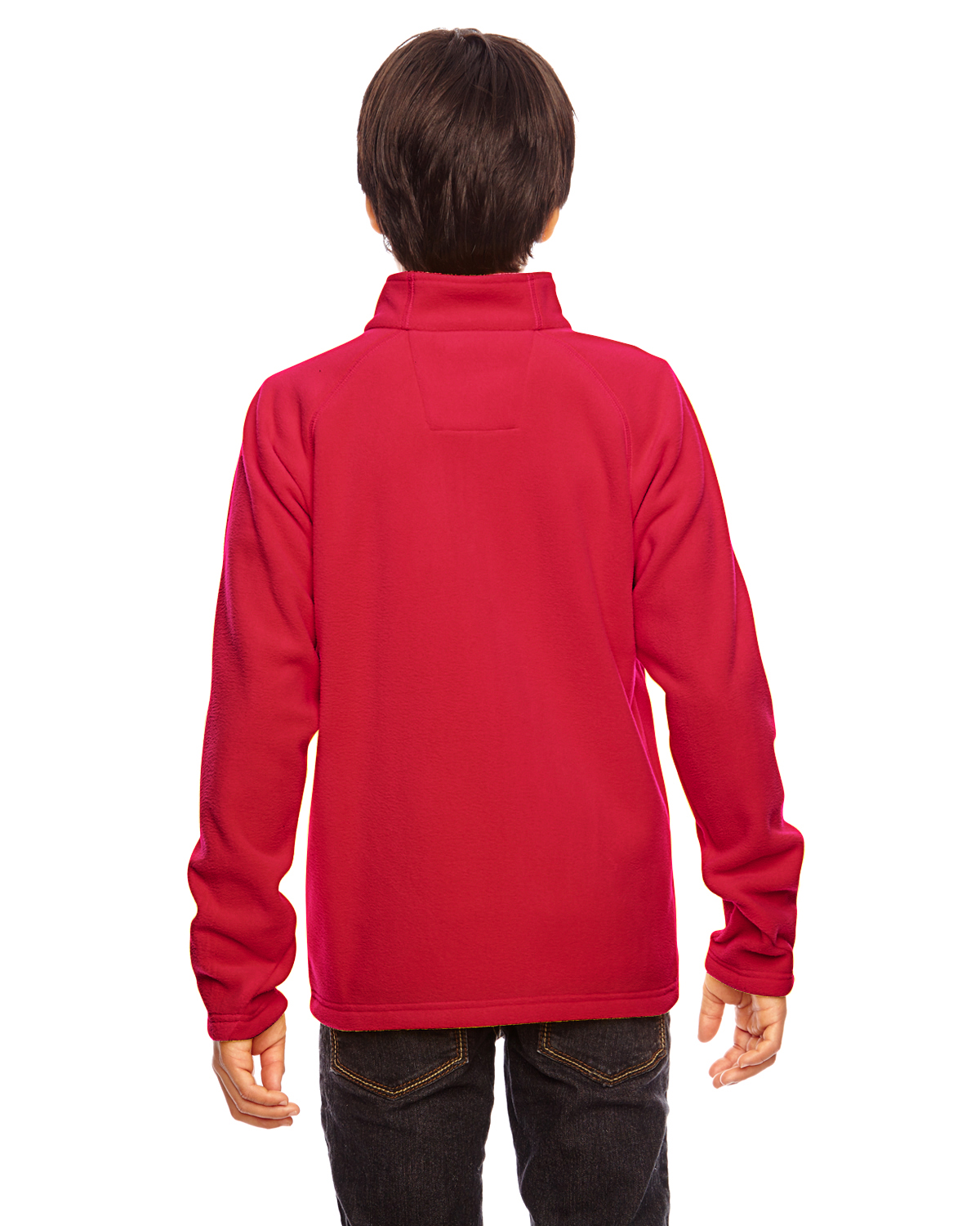 TT90Y Team 365 Youth Campus Microfleece Jacket - Back Image