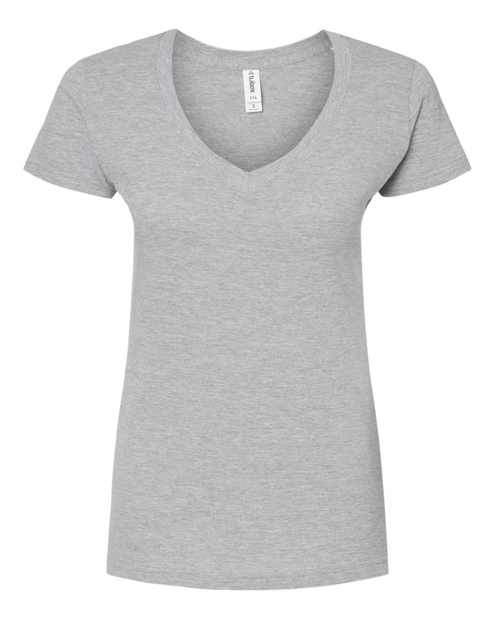 214 Tultex Womens Fine Jersey V-Neck T-Shirt
