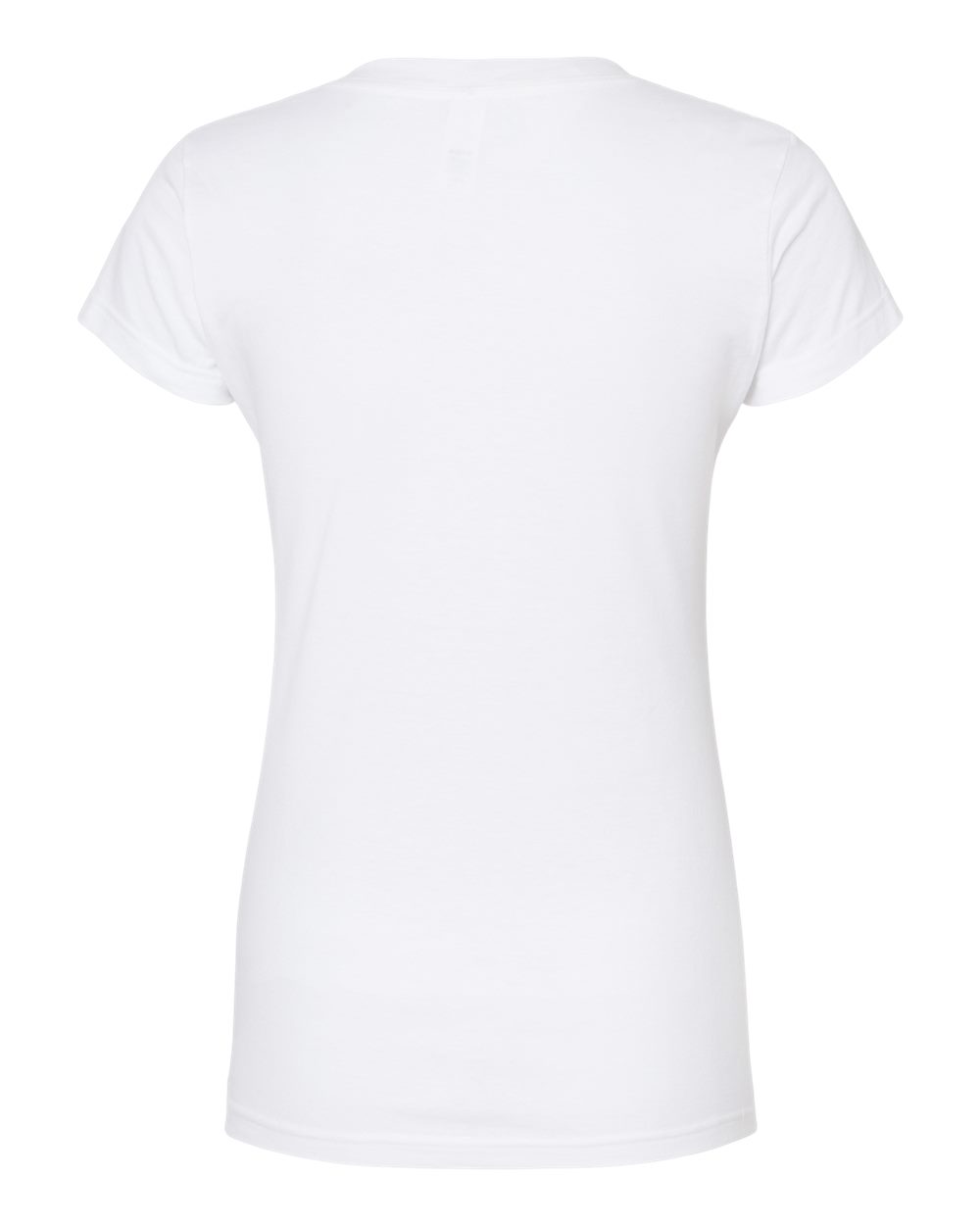 214 Tultex Womens Fine Jersey V-Neck T-Shirt - Back Image