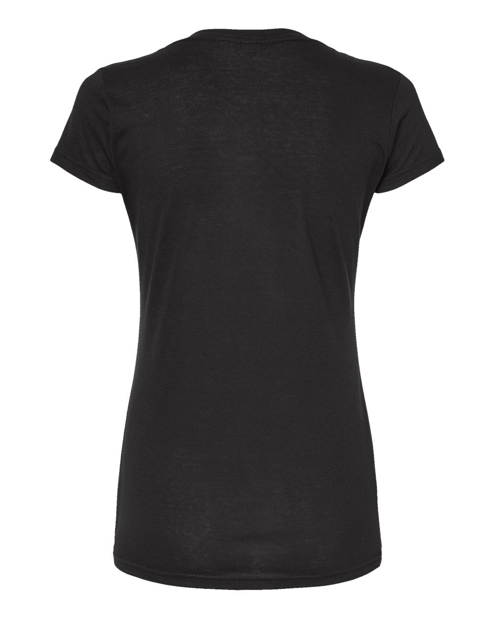 244 Tultex Womens Poly-Rich V-Neck T-Shirt - Back Image