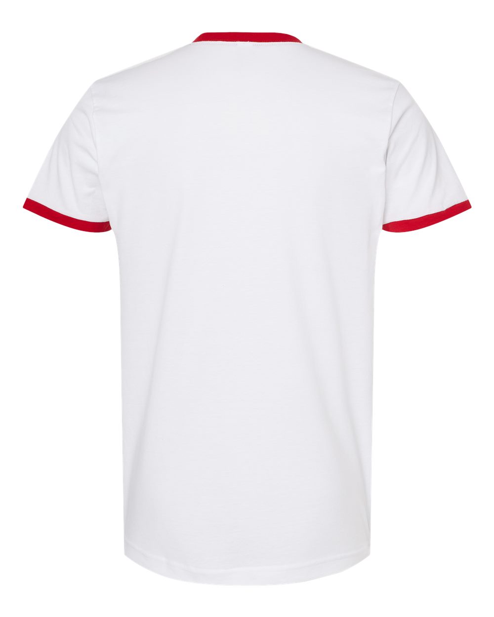 246 Tultex Fine Jersey Ringer T-Shirt - Back Image