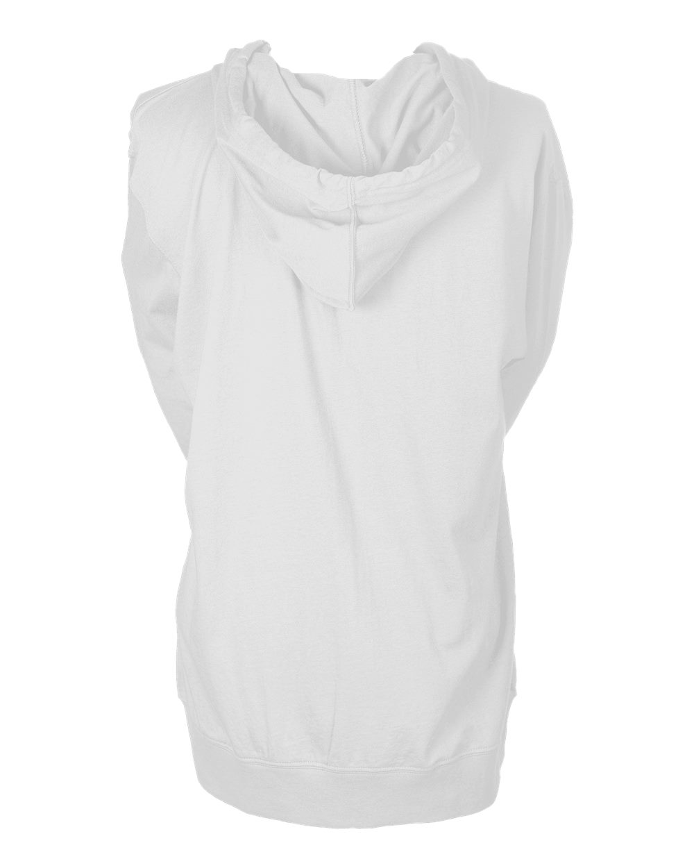 260 Tultex Unisex Beach Full-Zip Hooded Long Sleeve T-Shirt - Back Image