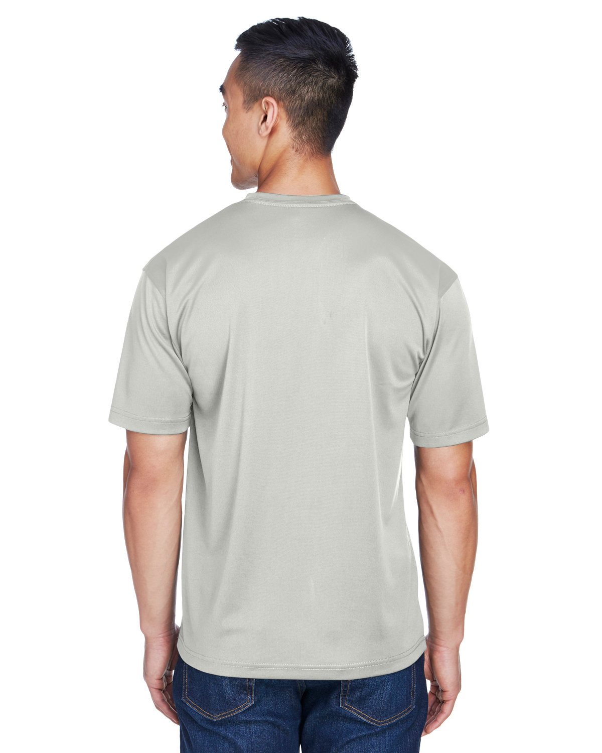 8400 UltraClub Mens Cool & Dry Sport T-Shirt - Back Image