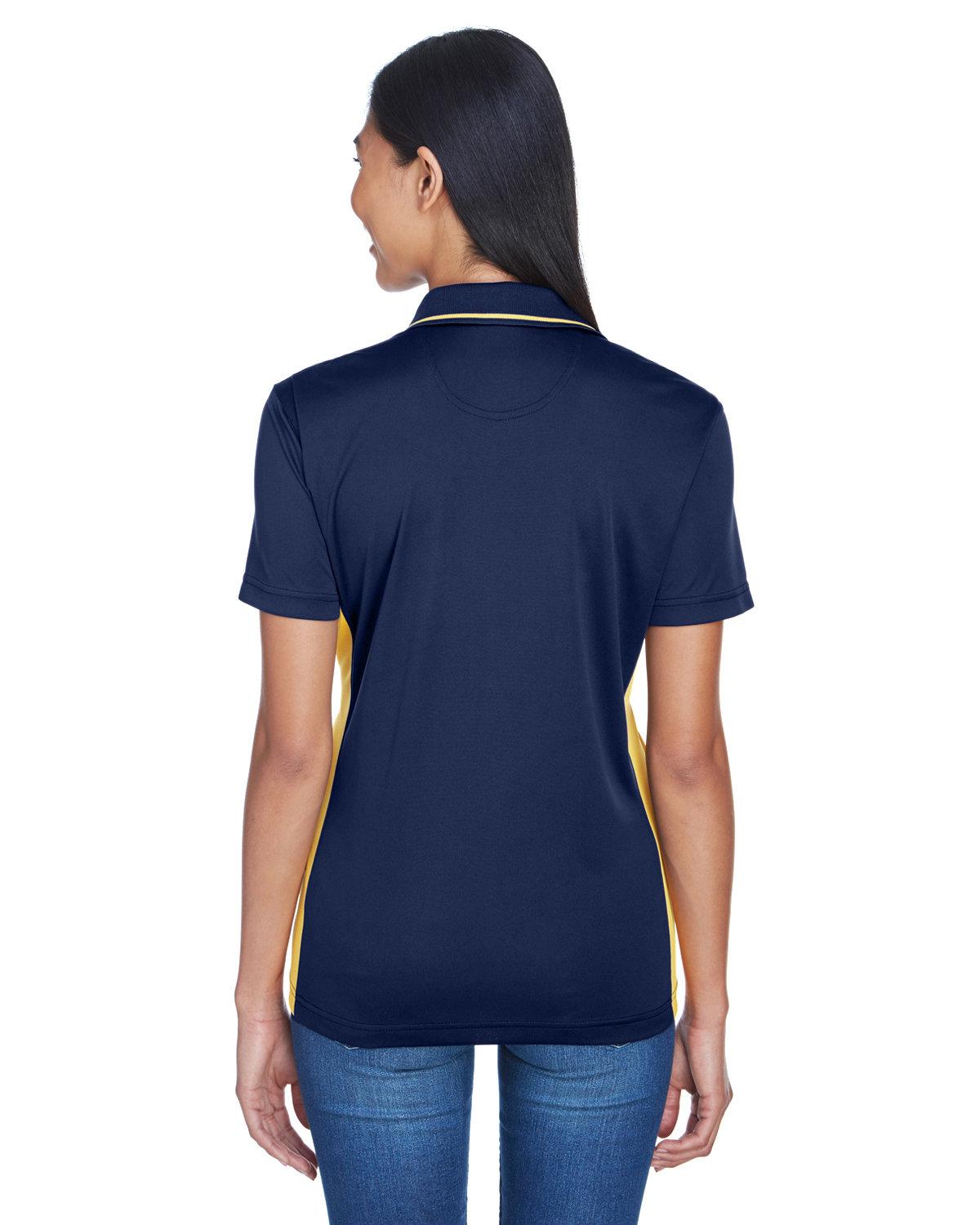 8406L UltraClub Ladies Cool & Dry Sport Two-Tone Polo - Back Image