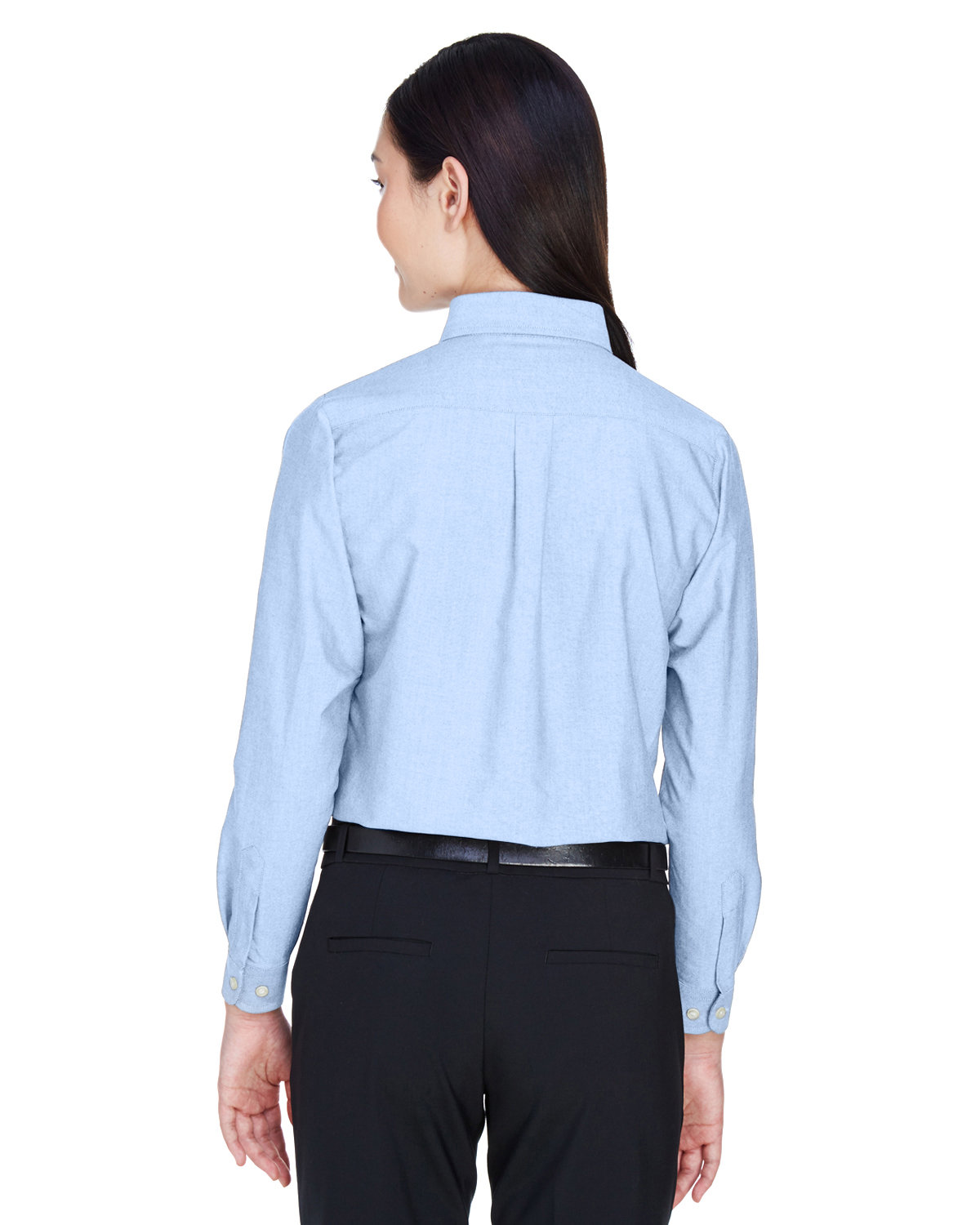 8990 UltraClub Womens Classic Wrinkle-Resistant Oxford Shirt 8990 UltraClub Womens Classic Wrinkle-Resistant Oxford Shirt - Back Image