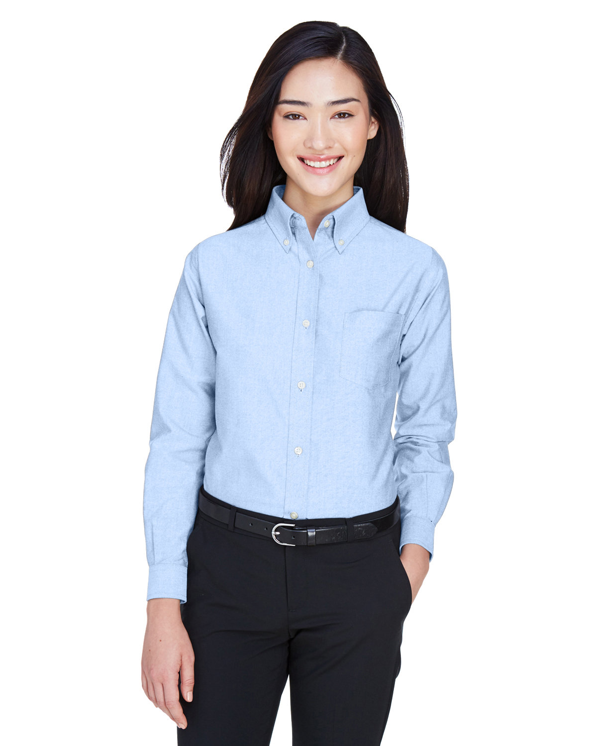 8990 UltraClub Womens Classic Wrinkle-Resistant Oxford Shirt 8990 UltraClub Womens Classic Wrinkle-Resistant Oxford Shirt