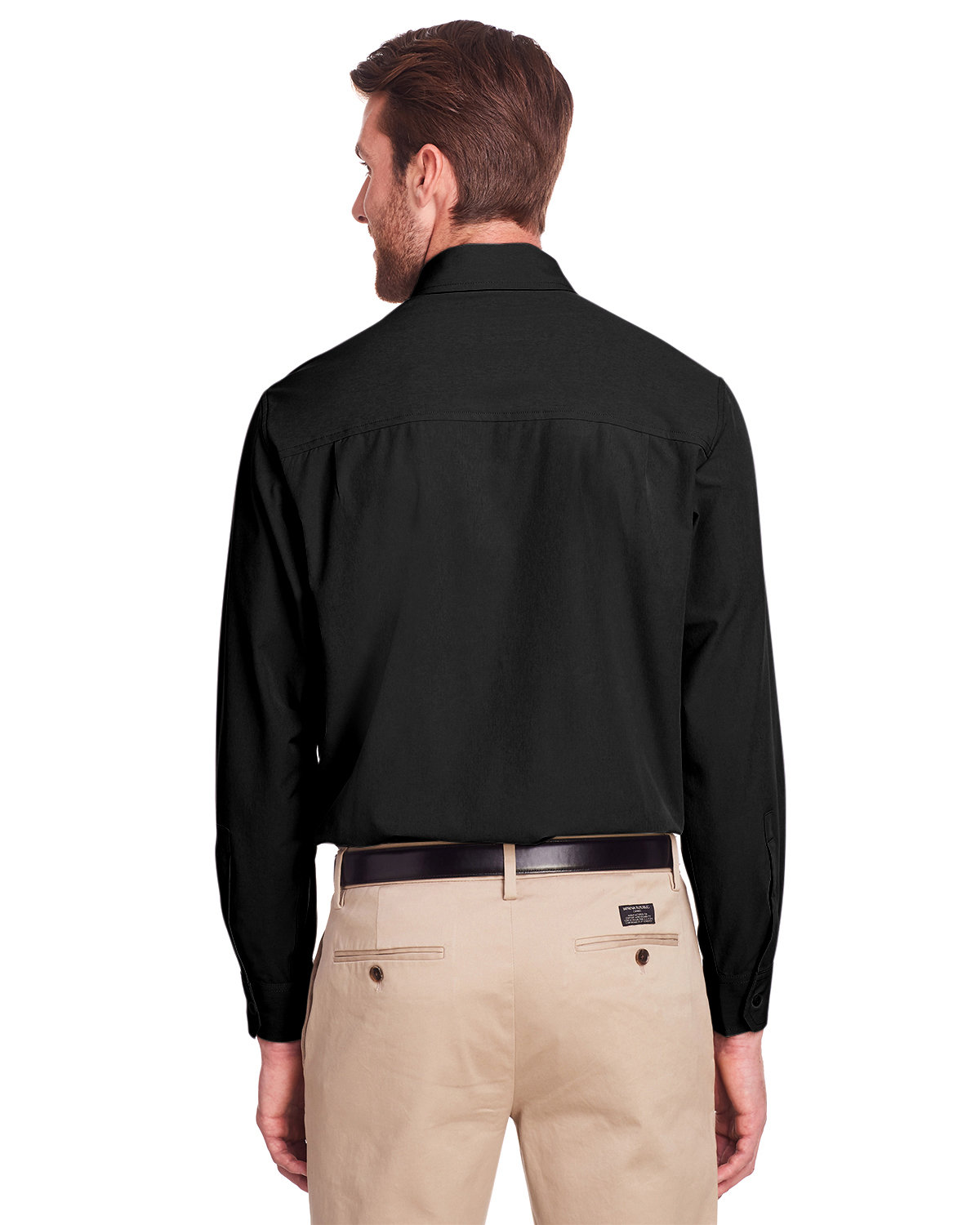 UC500 UltraClub Mens Bradley Performance Woven Shirt - Back Image