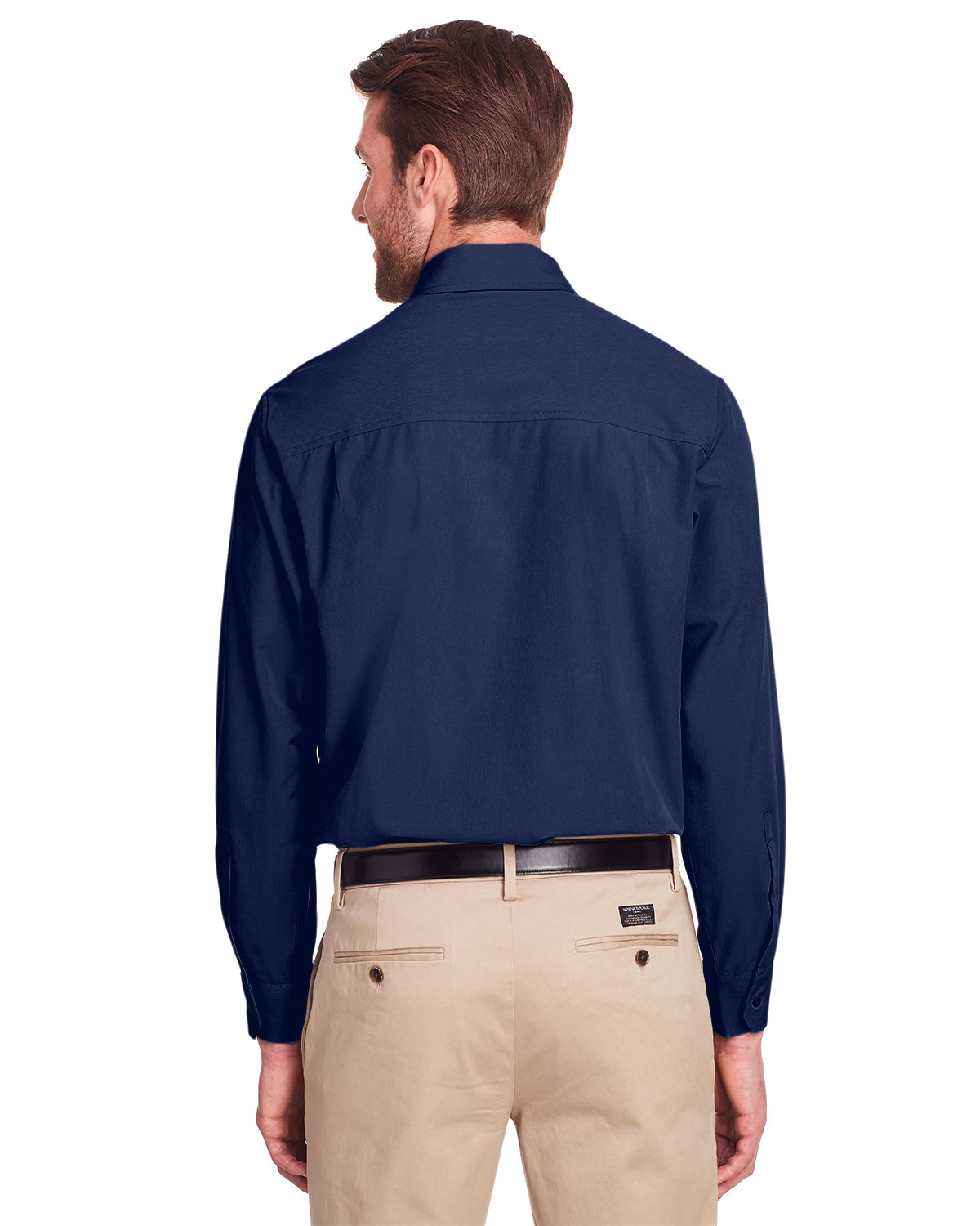 UC500 UltraClub Mens Bradley Performance Woven Shirt - Back Image