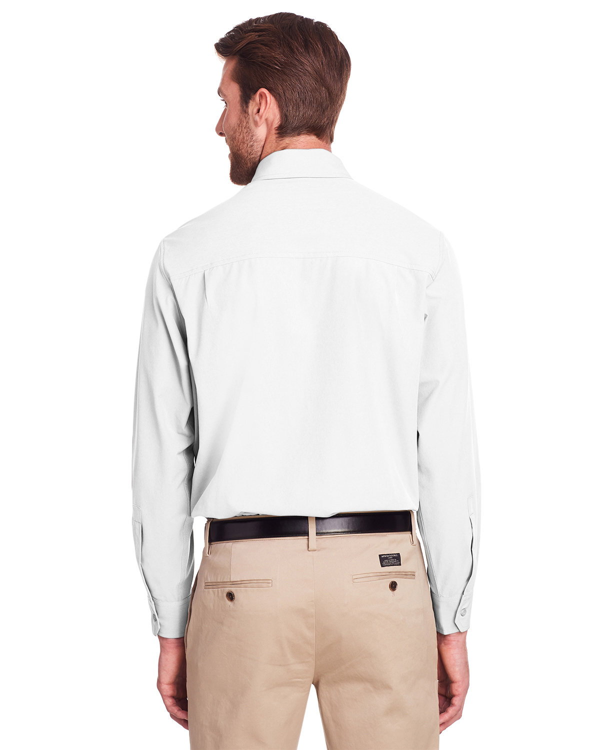 UC500 UltraClub Mens Bradley Performance Woven Shirt - Back Image