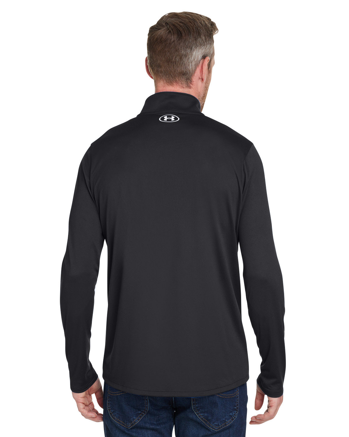 1376844 Under Armour Mens Team Tech Quarter-Zip - Back Image