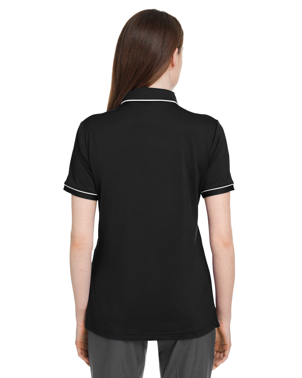 1376905 Under Armour Ladies Tipped Teams Performance Polo - Back Image
