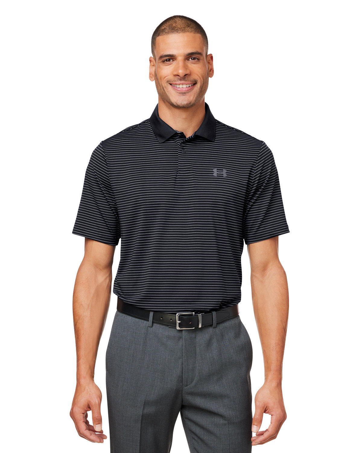 1377376 Under Armour Mens 3.0 Striped Perf Polo 1377376 Under Armour Mens 3.0 Striped Perf Polo