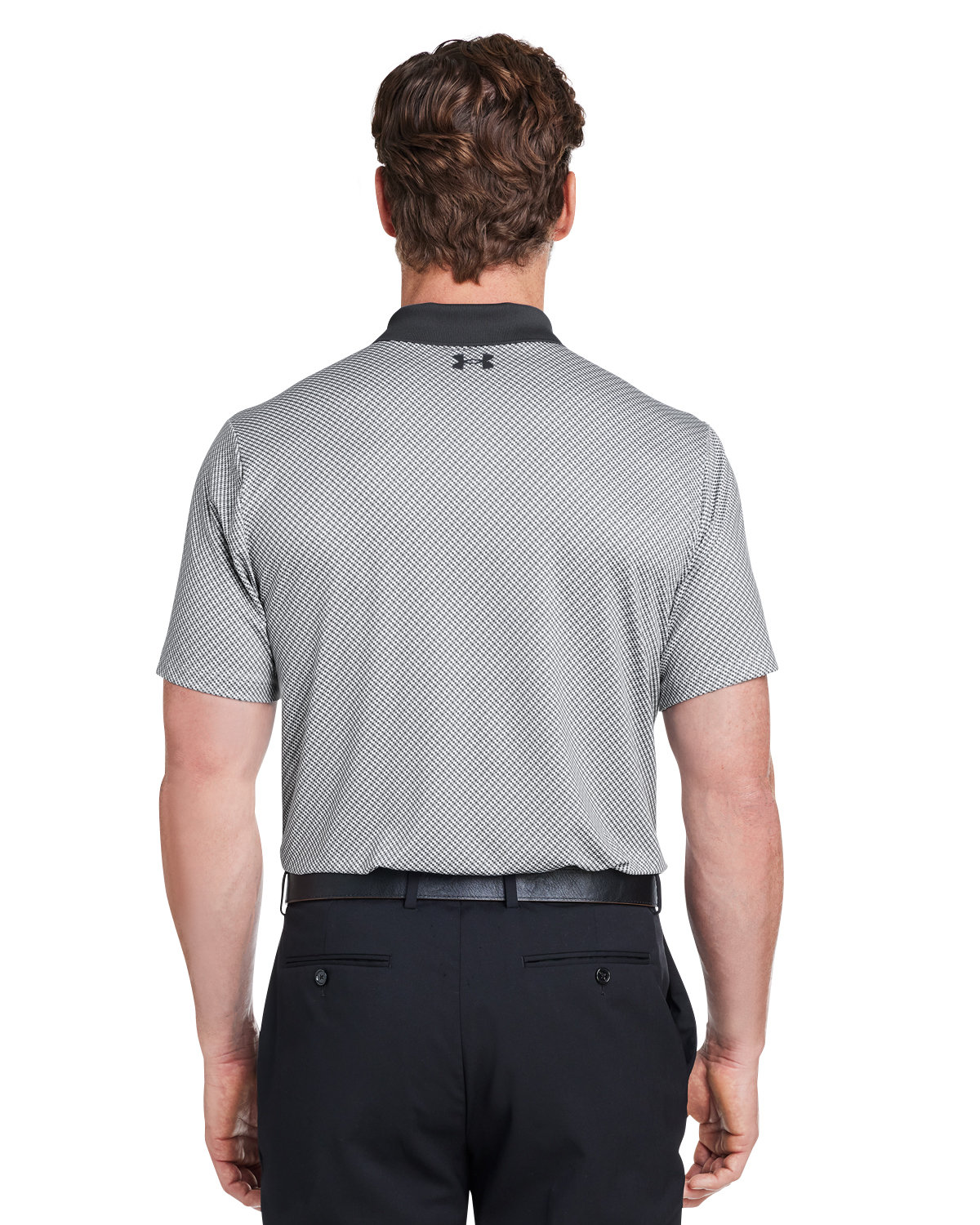 1377377 Under Armour Mens 3.0 Printed Performance Polo - Back Image
