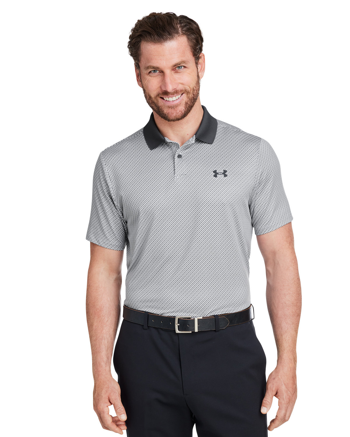 1377377 Under Armour Mens 3.0 Printed Performance Polo