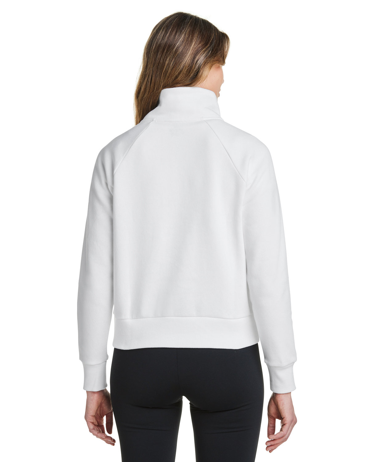 1379492 Under Armour Ladies Rival Fleece Quarter-Zip - Back Image