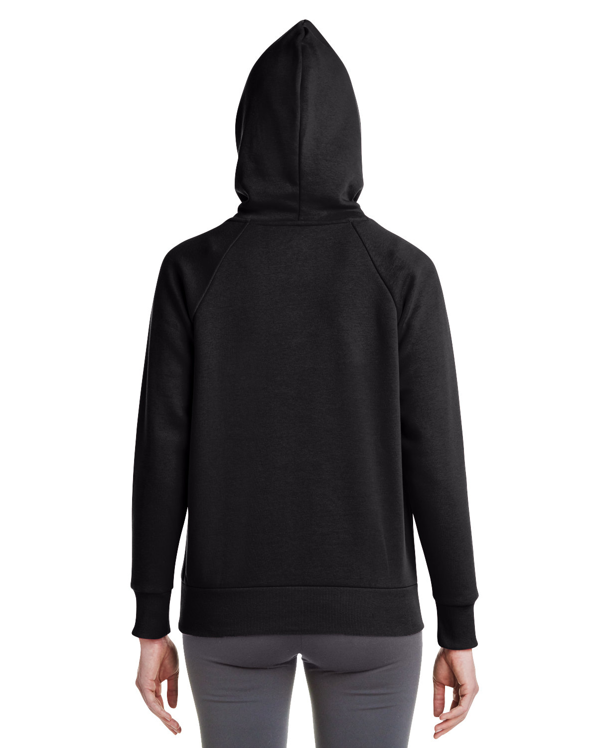 1379500 Under Armour Ladies Rival Fleece Hooded Sweatshirt - Back Image