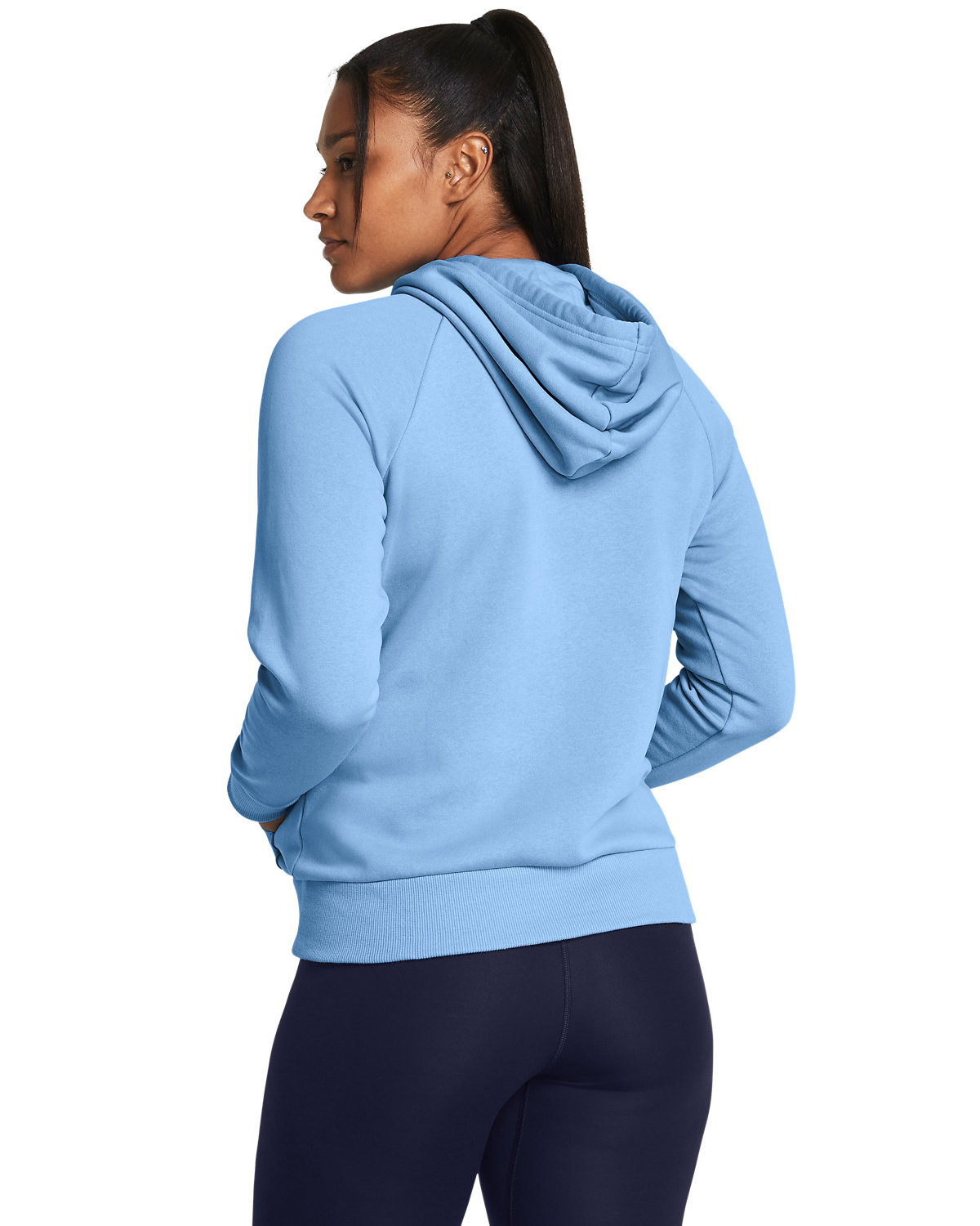 1379500 Under Armour Ladies Rival Fleece Hooded Sweatshirt - Back Image