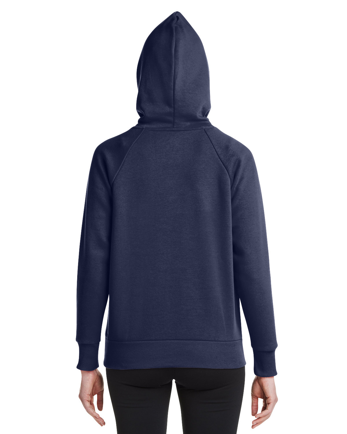 1379500 Under Armour Ladies Rival Fleece Hooded Sweatshirt 1379500 Under Armour Ladies Rival Fleece Hooded Sweatshirt - Back Image