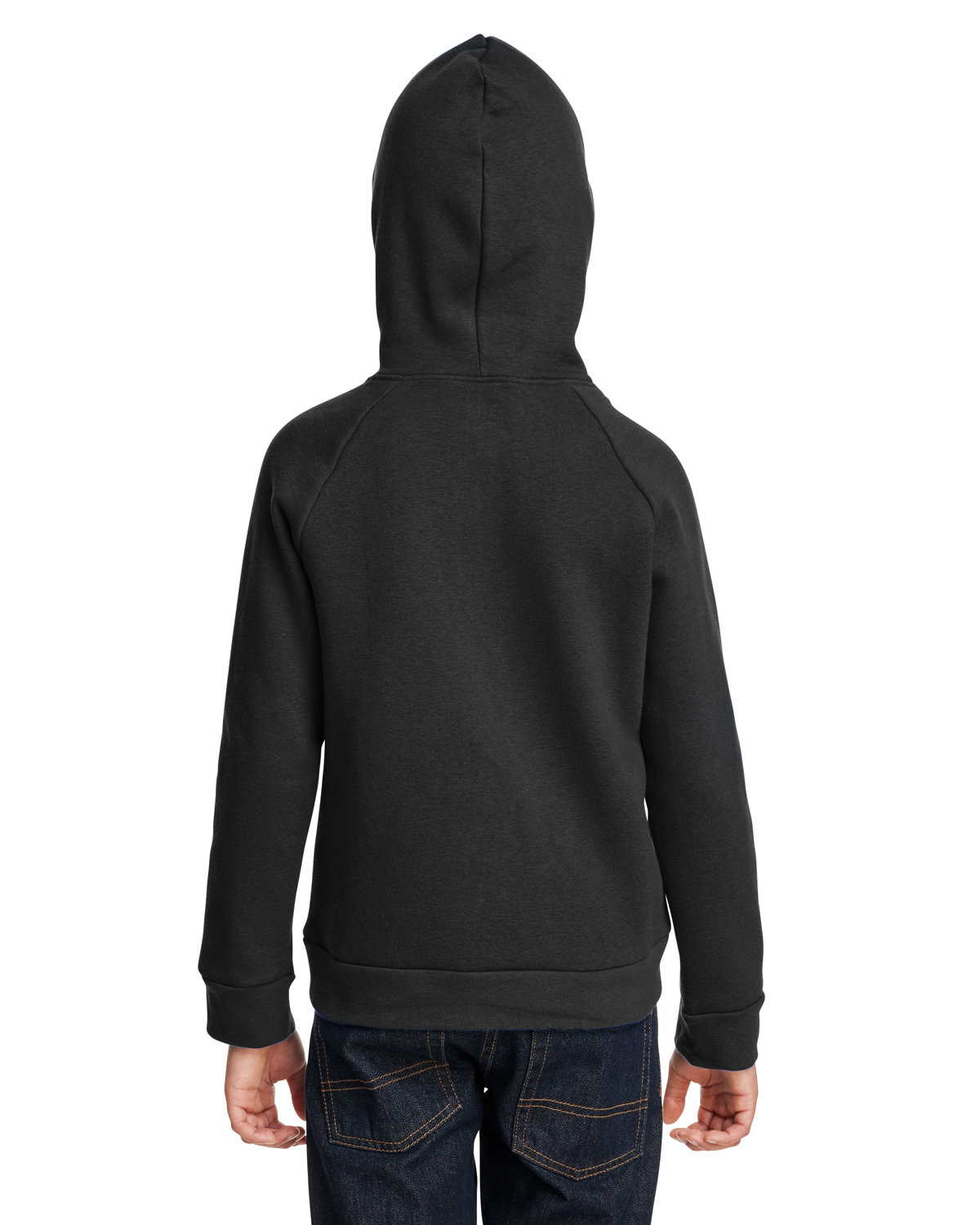 1379792 Under Armour Youth Rival Fleece Hooded Sweatshirt - Back Image