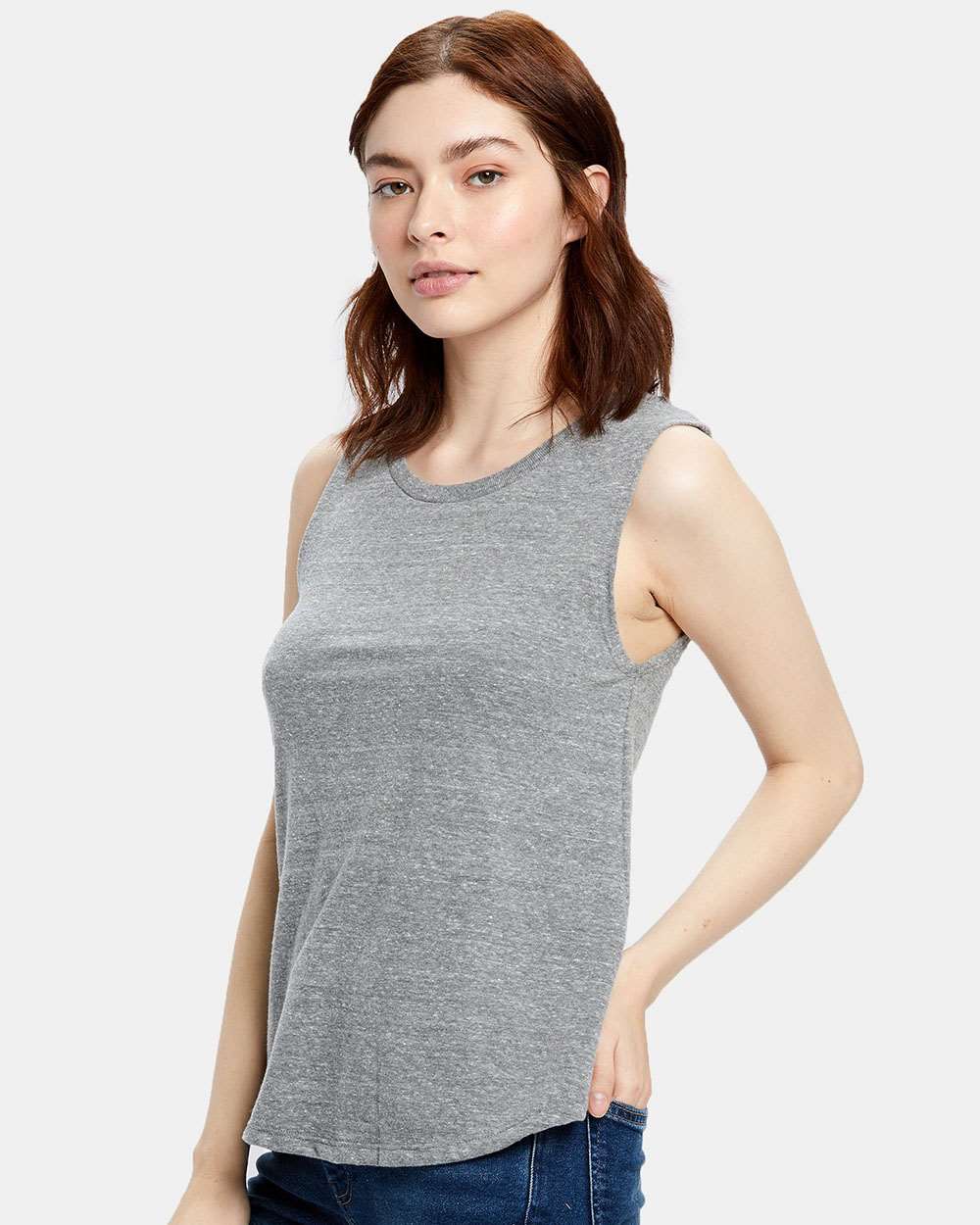 US116 US Blanks Ladies Made in USA Muscle Tank Top - Siide Image