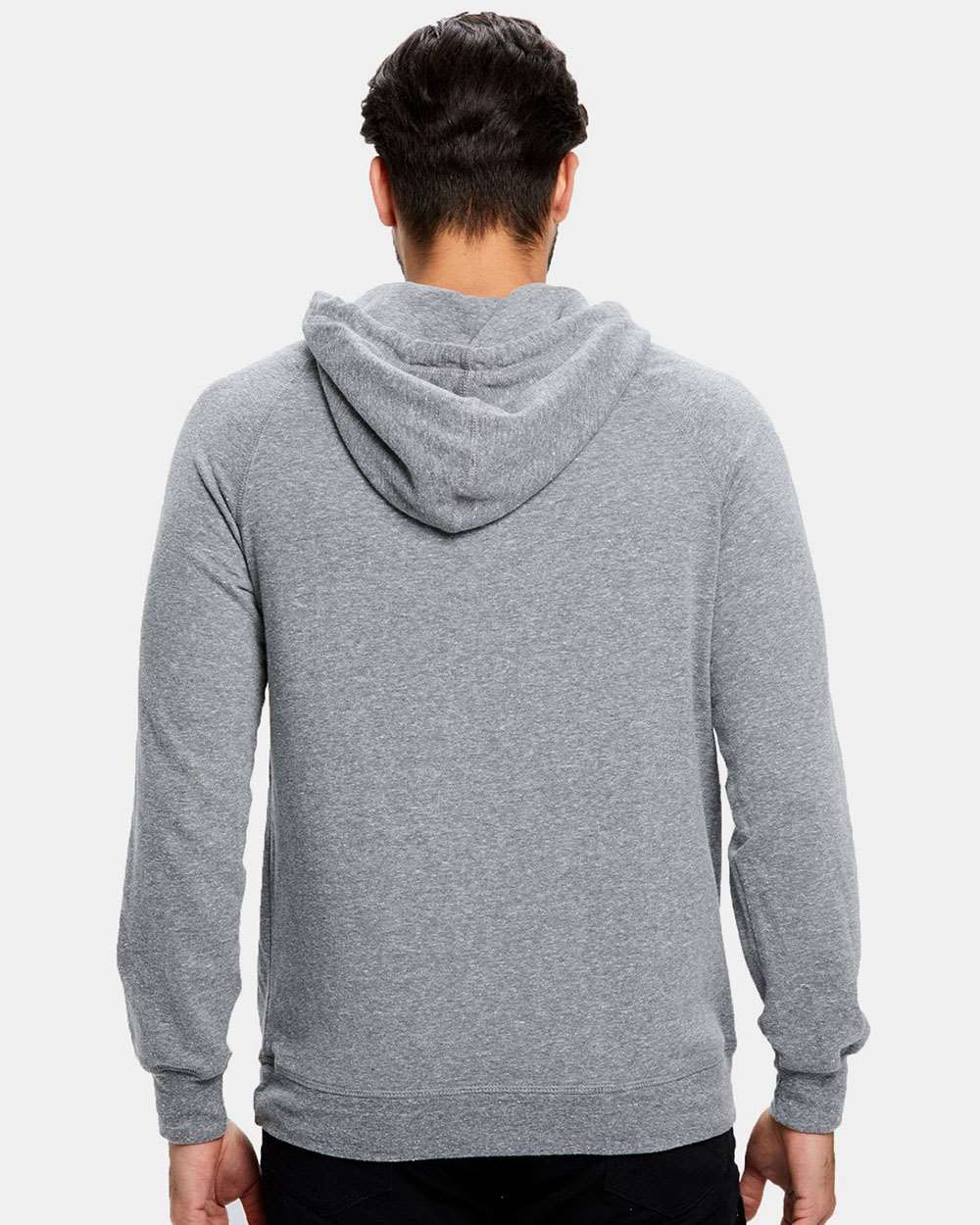 US8899 US Blanks Unisex Long-Sleeve Pullover Hoodie - Back Image