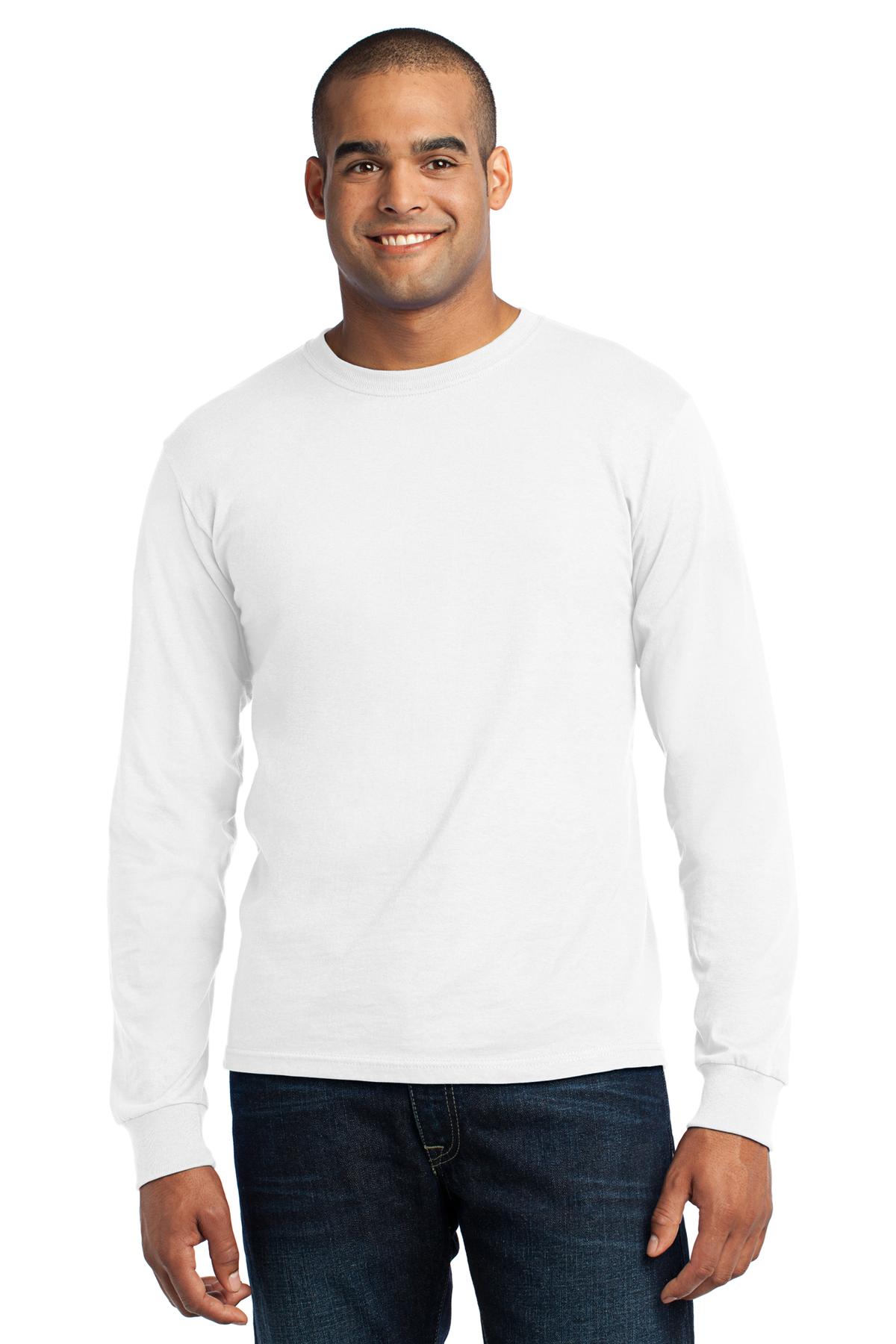 USA100LS Port & Company - Long Sleeve All-American Tee. Zoom Image