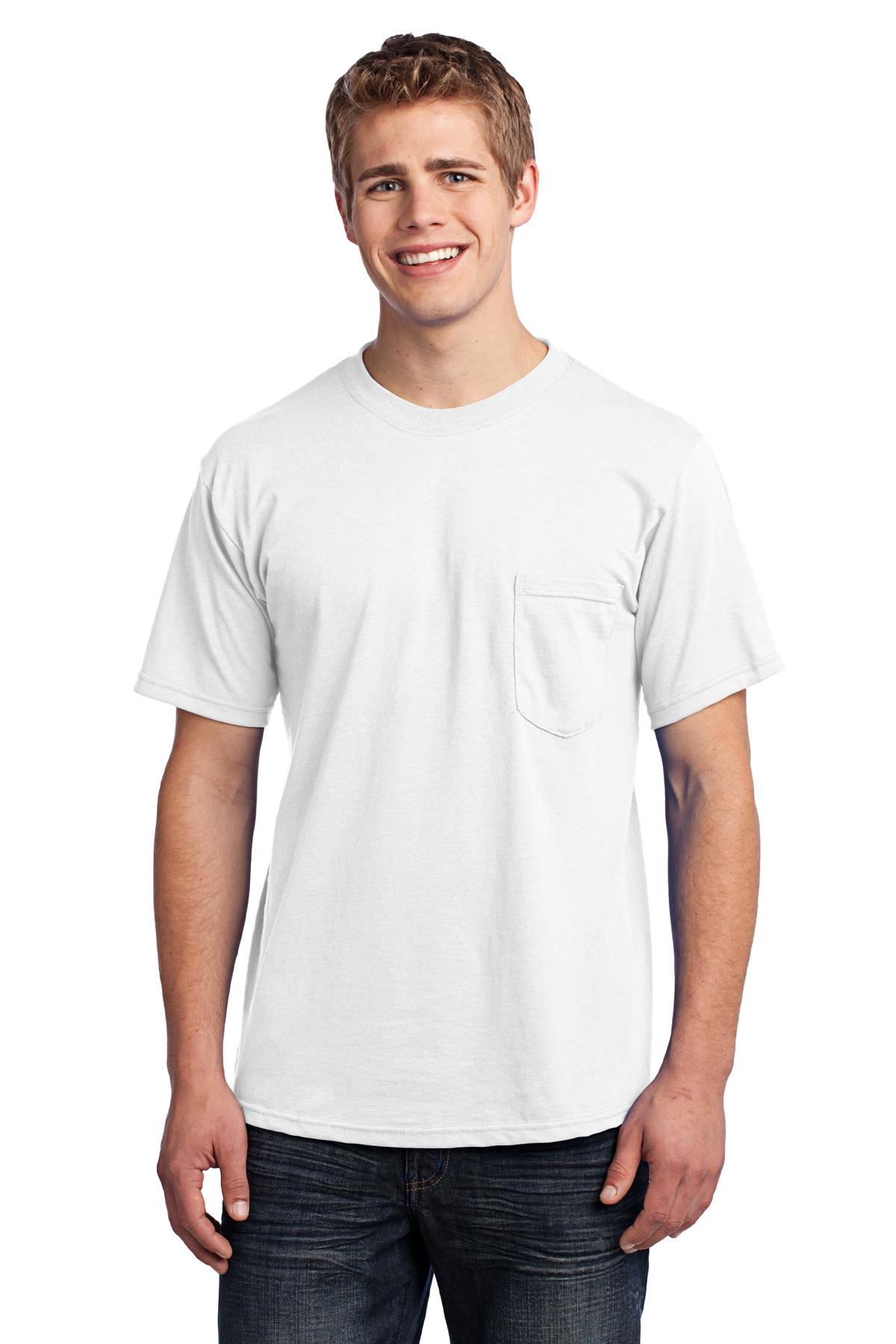 USA100P Port & Company - All-American Pocket Tee.