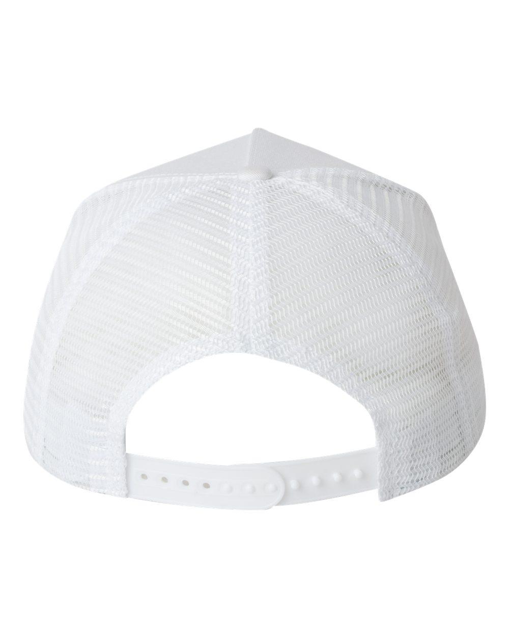 8804H Valucap Five-Panel Mesh-Back Trucker Cap - Back Image