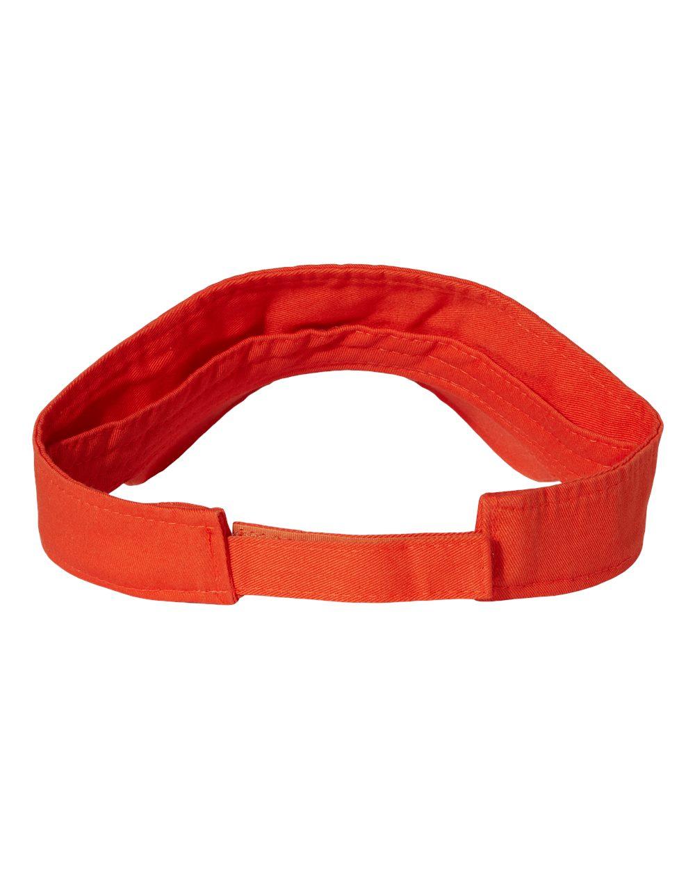 VC500 Valucap Bio-Washed Visor - Back Image