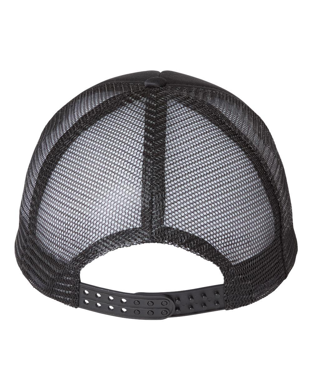 VC700 Valucap Foam Mesh-Back Trucker Cap - Back Image
