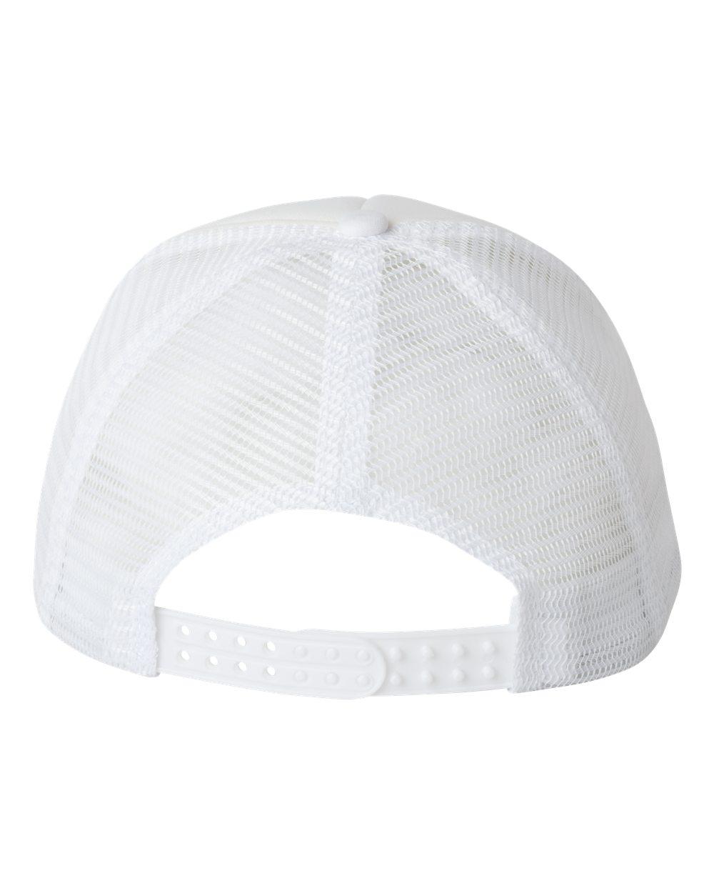 VC700 Valucap Foam Mesh-Back Trucker Cap - Back Image