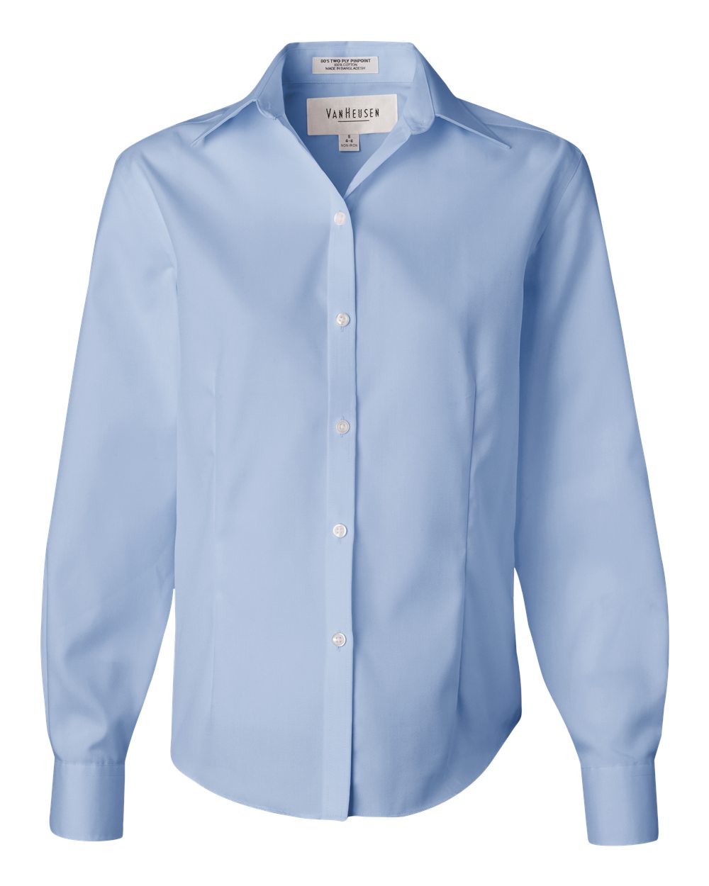 13V0144 Van Heusen Womens Non-Iron Pinpoint Oxford Shirt Zoom Image