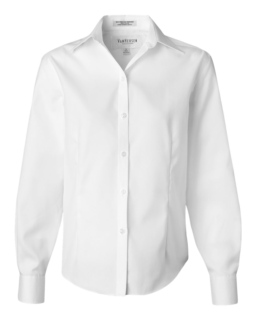 13V0144 Van Heusen Womens Non-Iron Pinpoint Oxford Shirt