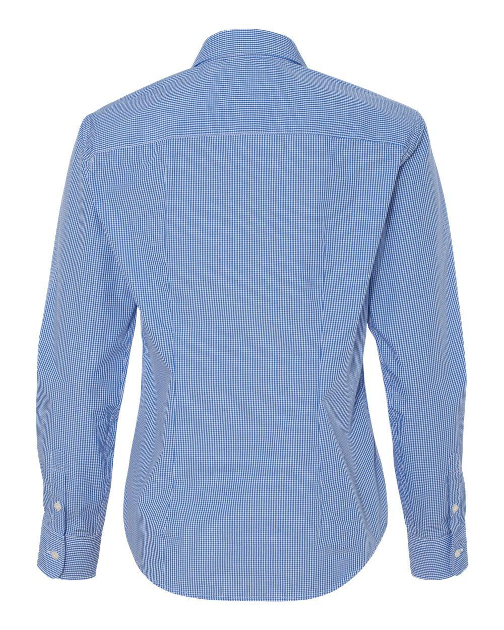 13V0226 Van Heusen Womens Gingham Check Shirt - Back Image