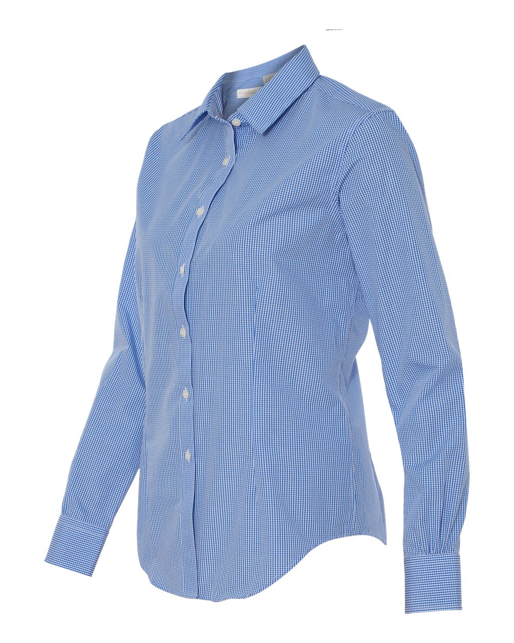 13V0226 Van Heusen Womens Gingham Check Shirt - Siide Image
