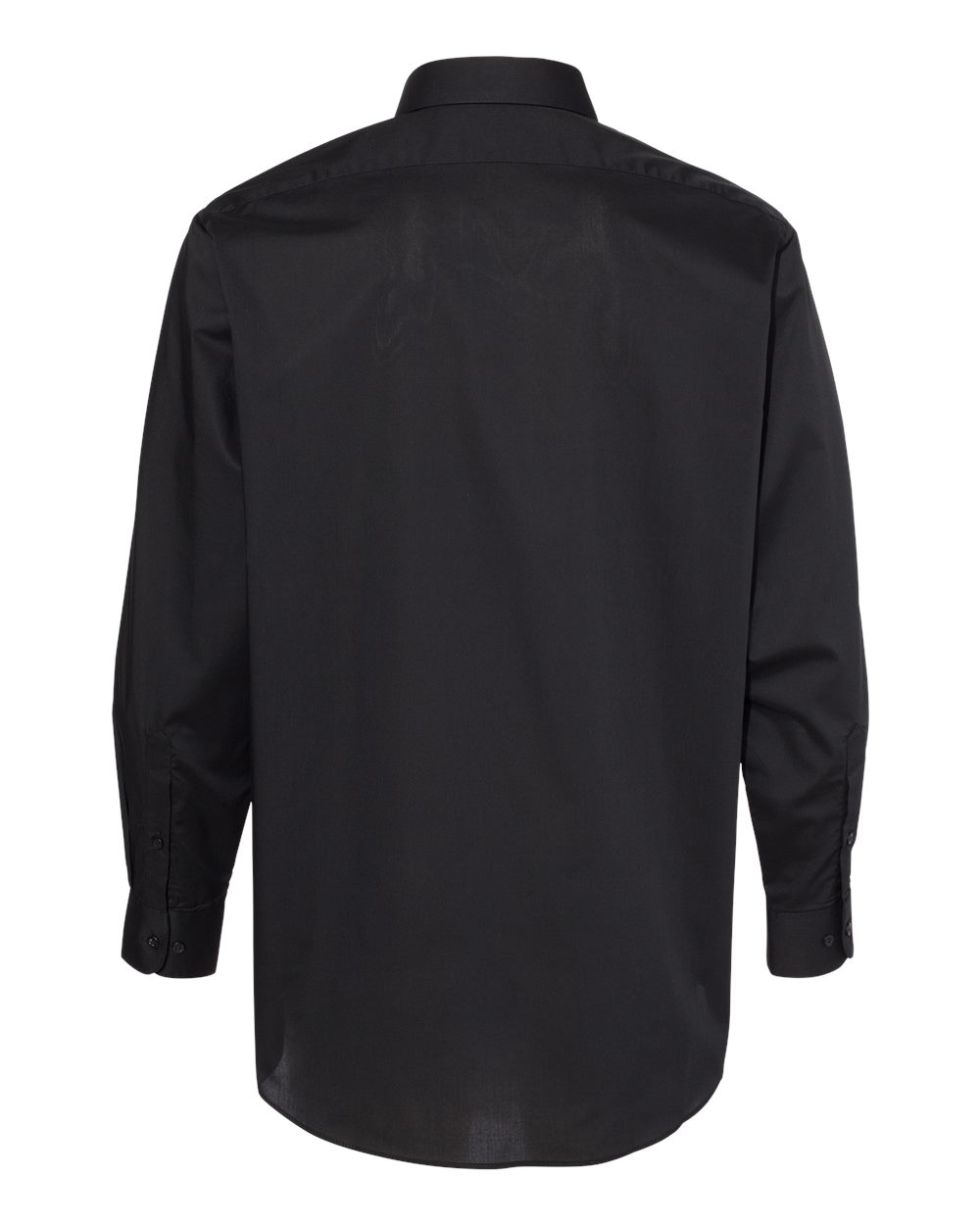 13V5052 Van Heusen Broadcloth Point Collar Solid Shirt - Back Image