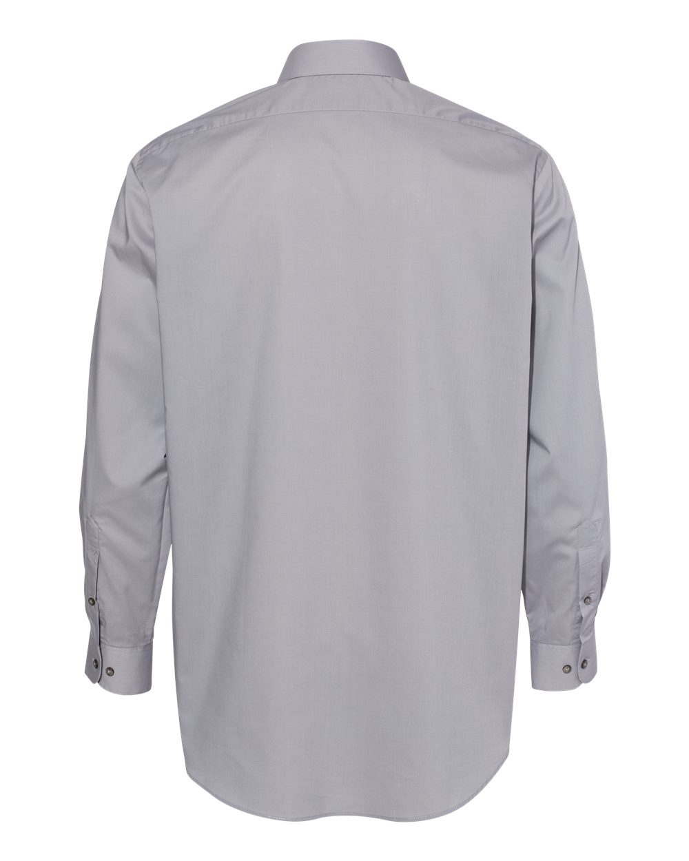13V5052 Van Heusen Broadcloth Point Collar Solid Shirt - Back Image