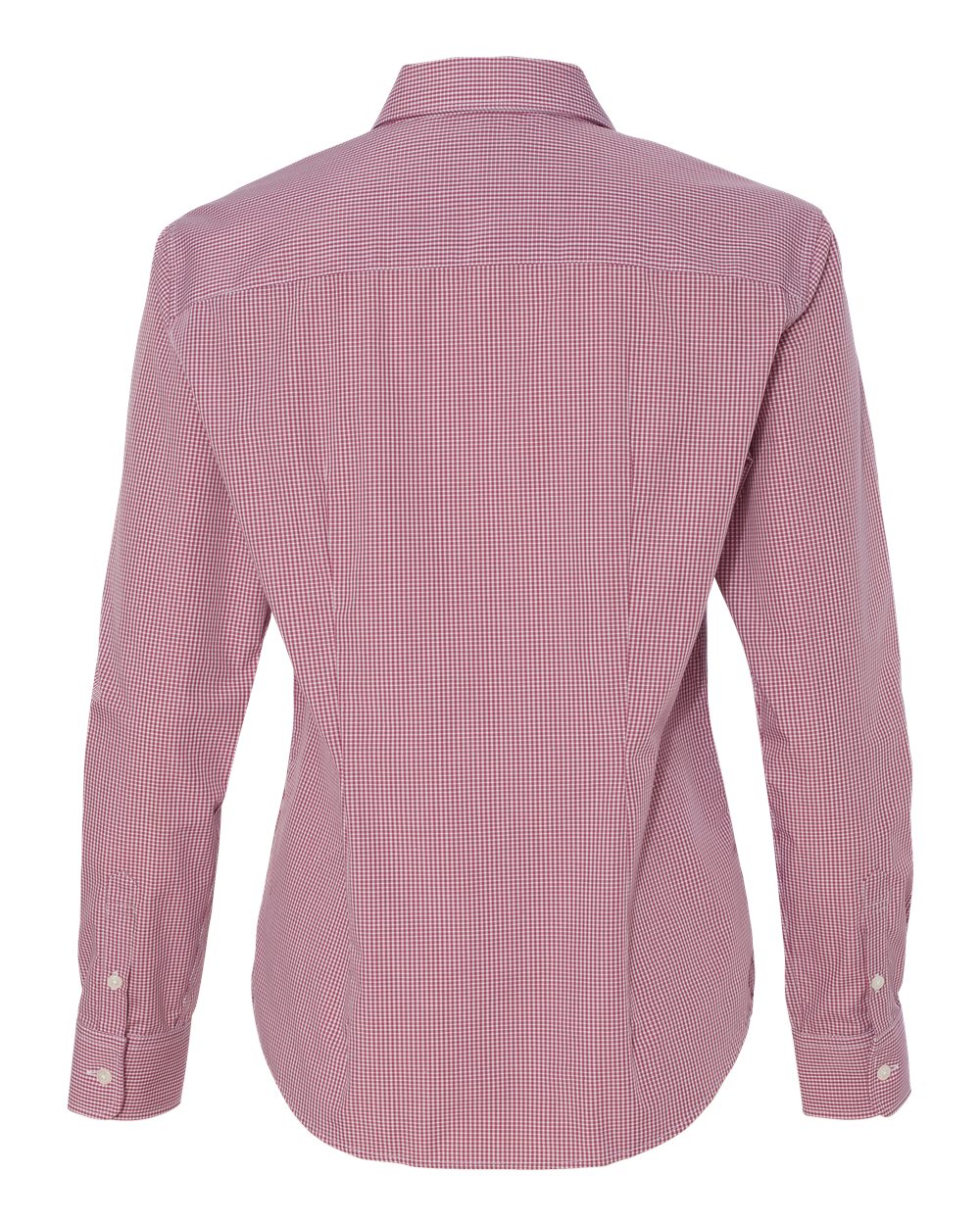 13V0226 Van Heusen Womens Gingham Check Shirt - Back Image