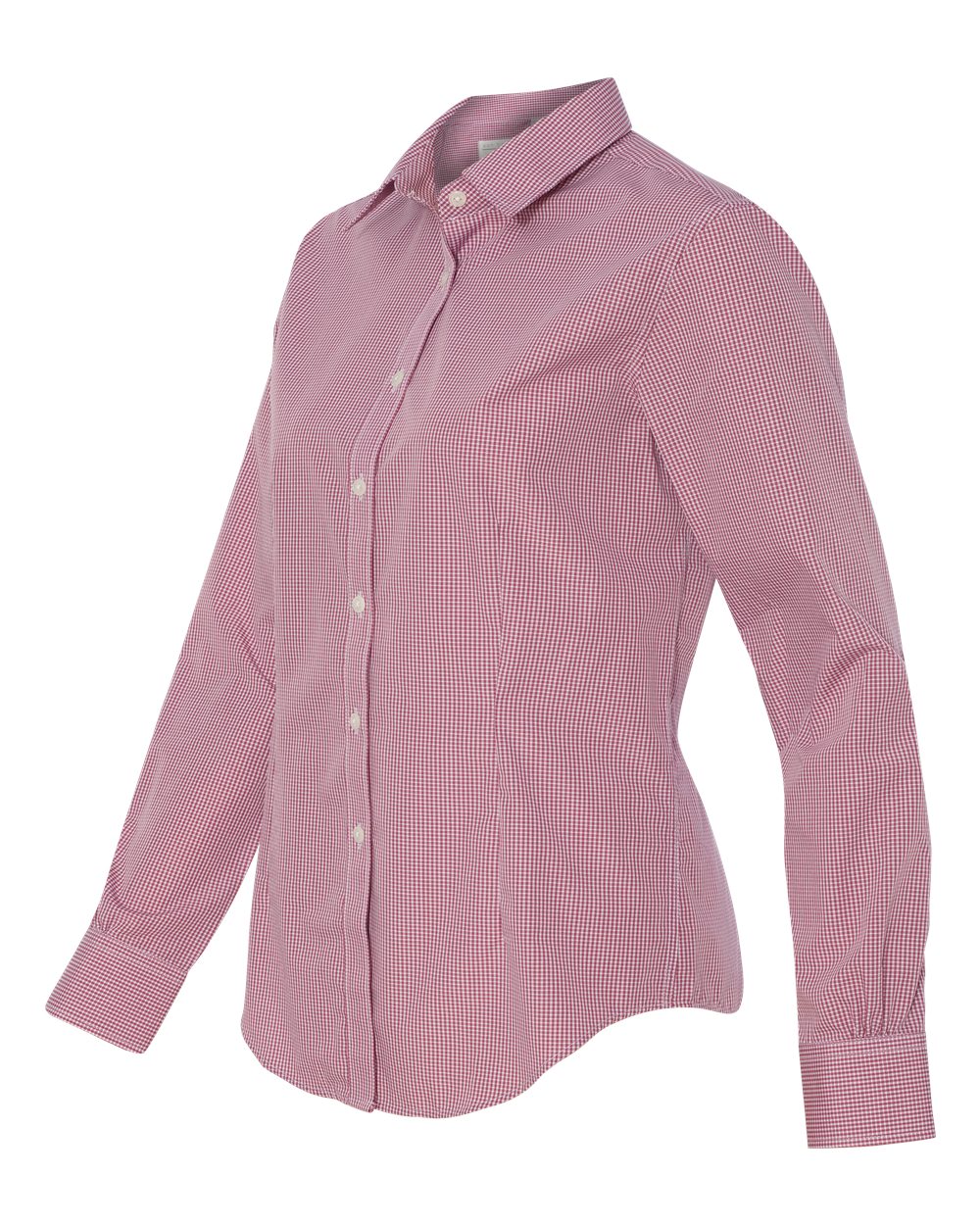 13V0226 Van Heusen Womens Gingham Check Shirt - Siide Image