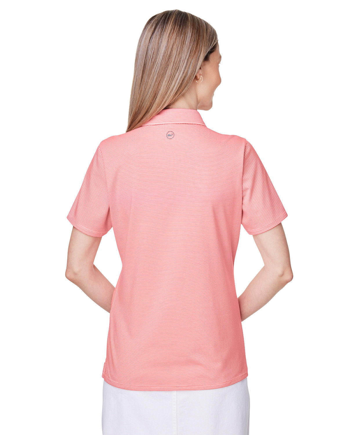 G001320 vineyard vines Ladies Fanshell Polo G001320 vineyard vines Ladies Fanshell Polo - Back Image