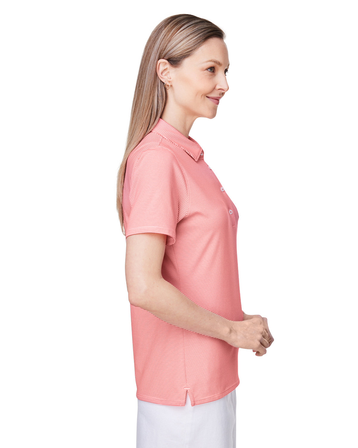 G001320 vineyard vines Ladies Fanshell Polo G001320 vineyard vines Ladies Fanshell Polo - Siide Image