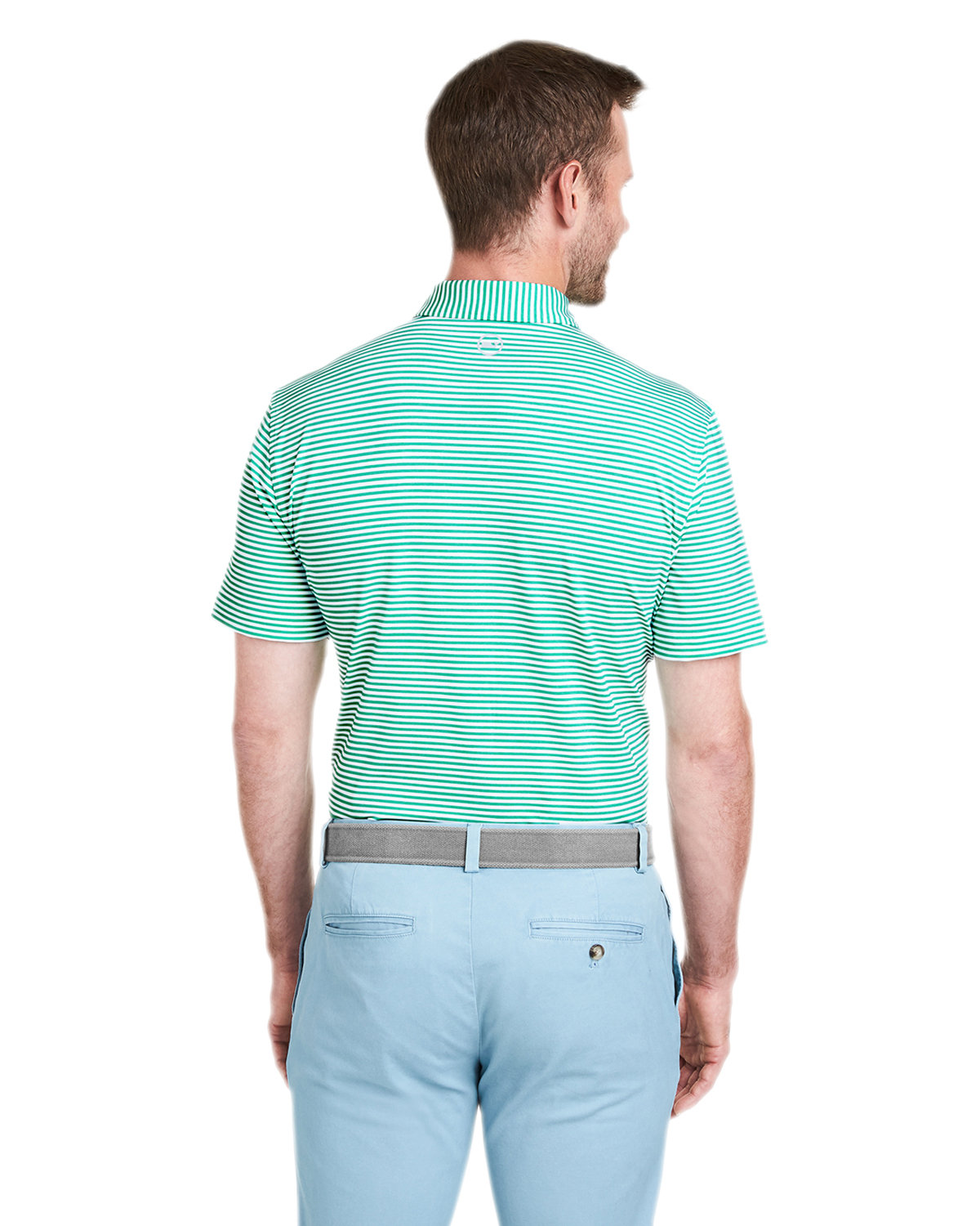G011145 vineyard vines Mens Heathered Winstead Sankaty Polo - Back Image