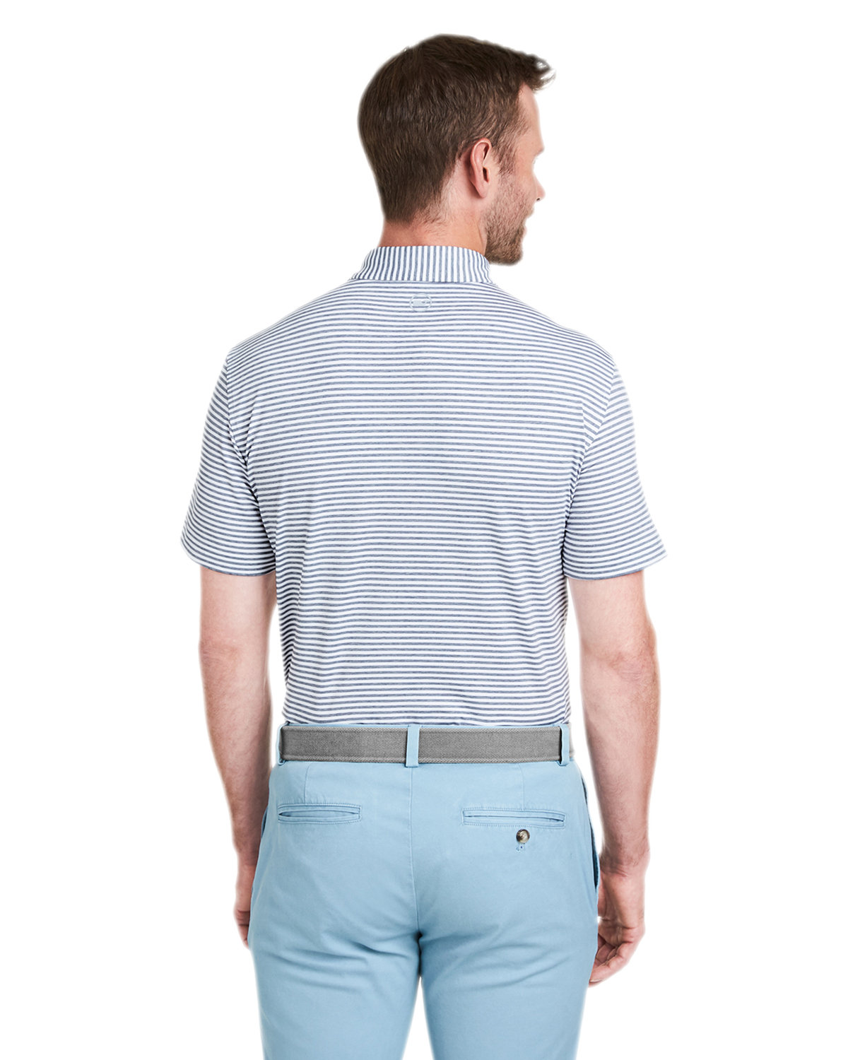 G011145 vineyard vines Mens Heathered Winstead Sankaty Polo - Back Image