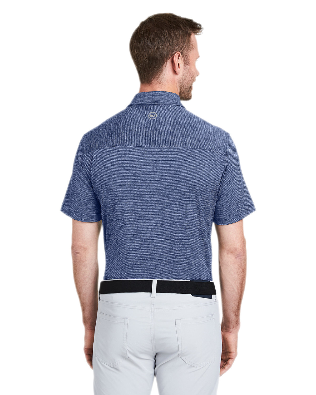 G011146 vineyard vines Mens Destin Stripe Sankaty Polo - Back Image