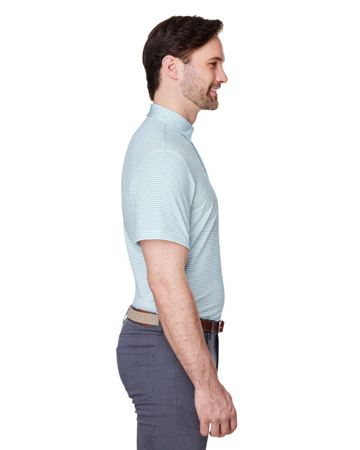 G012426 vineyard vines Mens Bradley Stripe Sankaty Polo - Siide Image